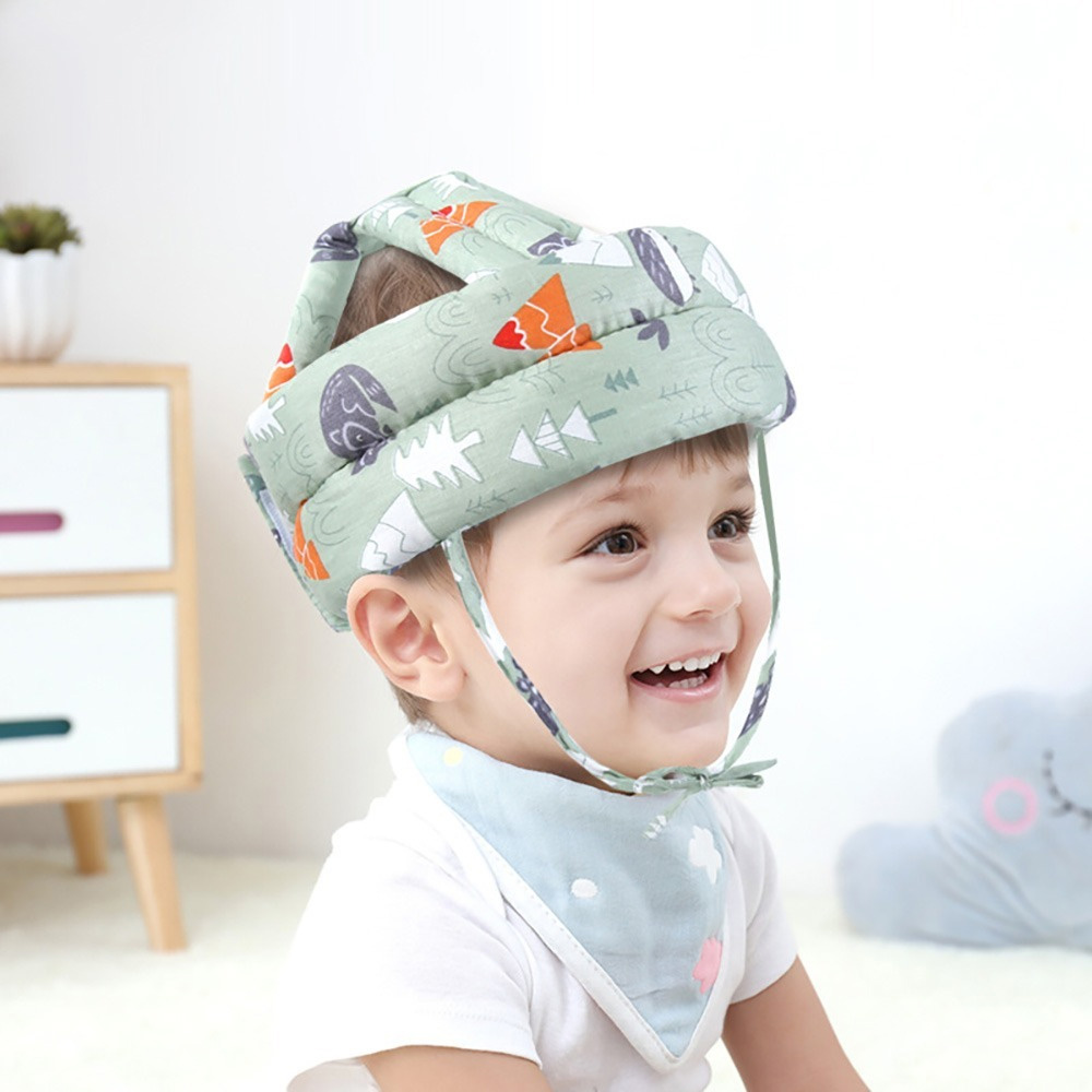Infant Head Protector - หมอนรองศีรษะเด็ก วัสดุผ้าฝ้ายนุ่มและระบายอากาศได้ดี สำหรับทารกที่เรียนรู้การนั่งและคลาน ป้องกันการบาดเจ็บที่ศีรษะ