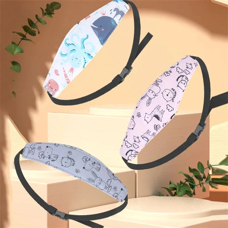 Infant Head Protector - เบาะรองศีรษะในรถยนต์สำหรับเด็ก สายรัดปรับได้ สำหรับเด็กชายและเด็กหญิง ช่วยจัดท่านอน หมอนนิรภัยสำหรับเด็ก ป้องกันศีรษะของทารก