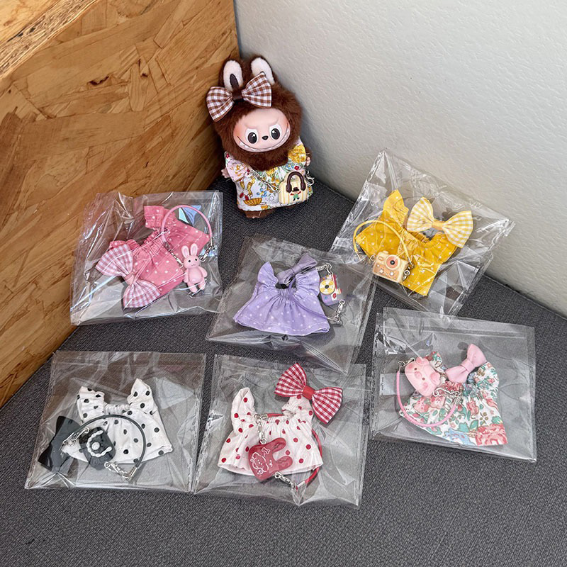 Baby Products List - ชุดเสื้อผ้าตุ๊กตา Labubu รุ่นที่สี่ ชุดมินิเบบี้ พร้อมเข็มกลัด Labubu