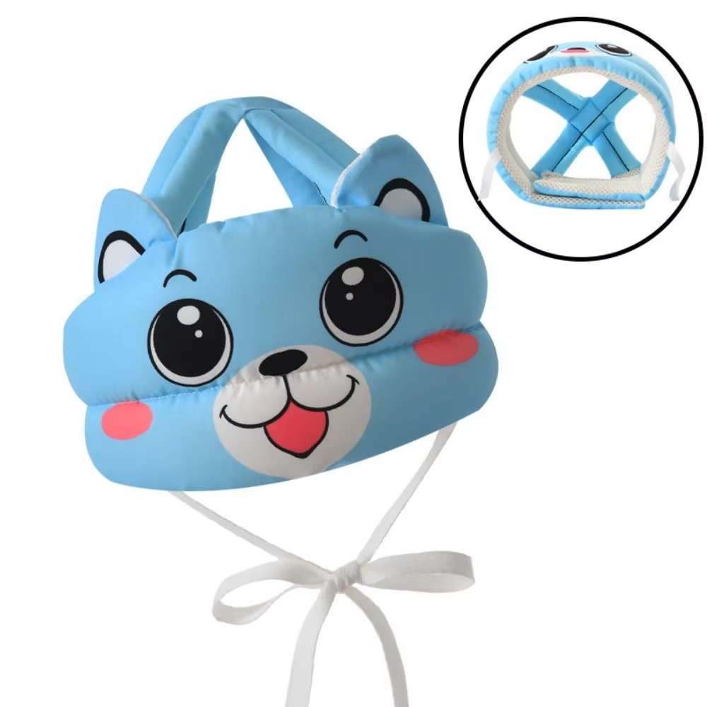Infant Head Protector - หมวกกันกระแทกเด็กปรับได้ ผ้าฝ้าย ซับเหงื่อ ป้องกันการล้ม สำหรับเด็กหัดเดิน
