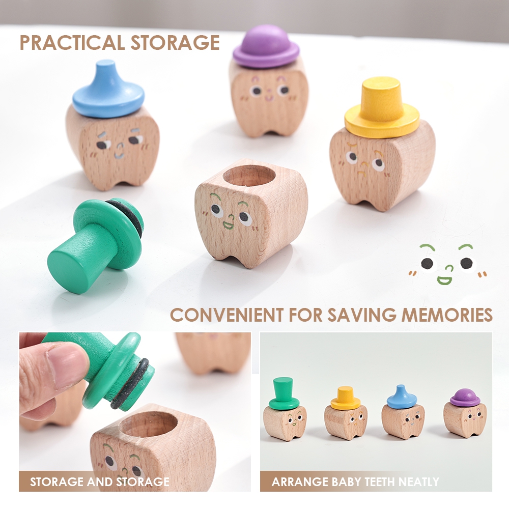 4 ชิ้นชุดฟันเด็กกล่องไม้ทารกนม - Baby Products Gift Set บทวิจารณ์และราคา