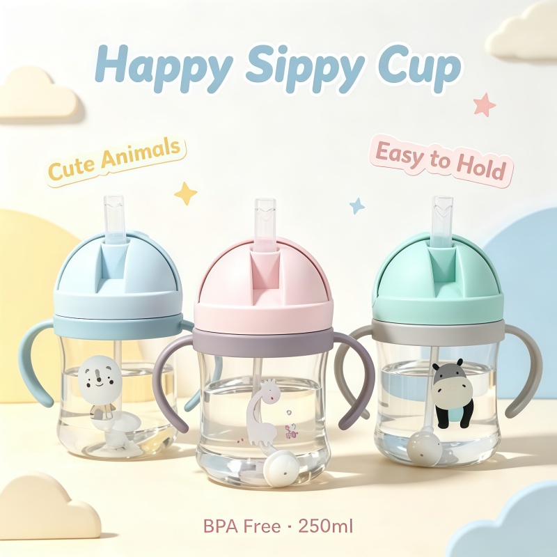 ขวดน้ำเด็กแบบพกพาพร้อมหลอดดูด  - Baby Products List บทวิจารณ์และราคา